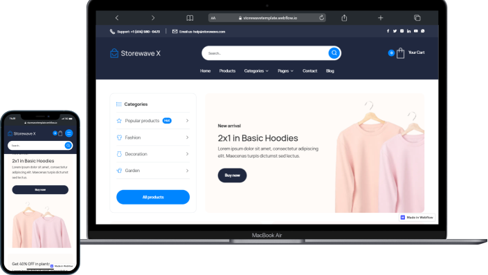 Desarrollo de sitio web tipo e-commerce